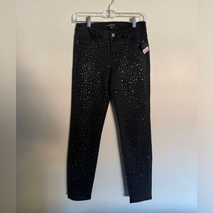NWT BEBE Sparkle Studded Black Jeans